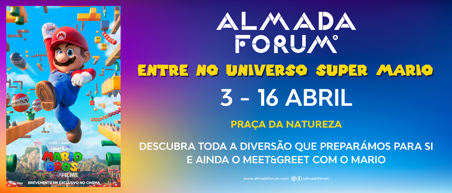 Almada  Páscoa no Almada Forum com o Super Mario - Almada online