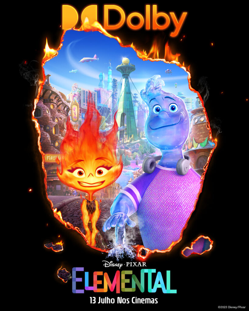 Fogo, água, terra e ar convivem no novo filme da Pixar: o primeiro