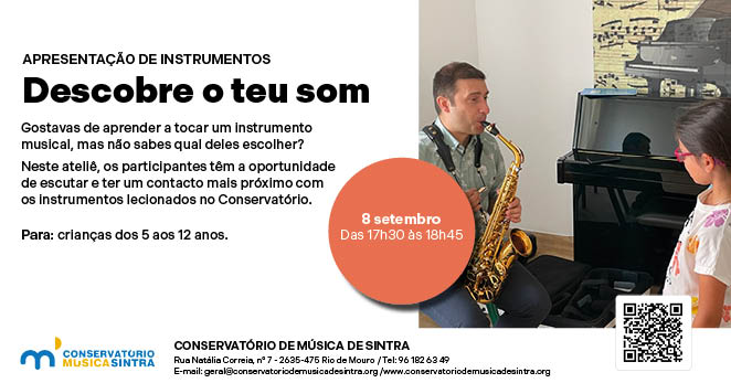 Ateliê de instrumentos: DESCOBRE O TEU SOM